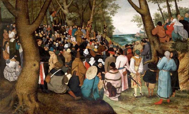 Pieter Brueghel the Younger The Preaching of St John the Baptist china oil painting image